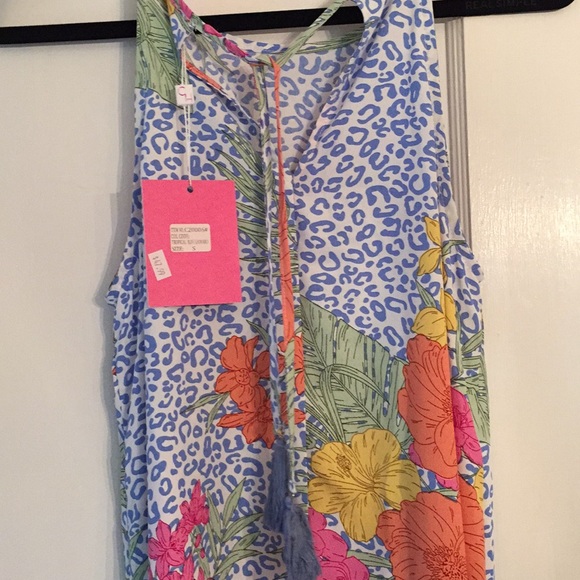 Caroline Hill Dress/Cover Up/Nightgown Hibiscus S - Picture 7 of 9